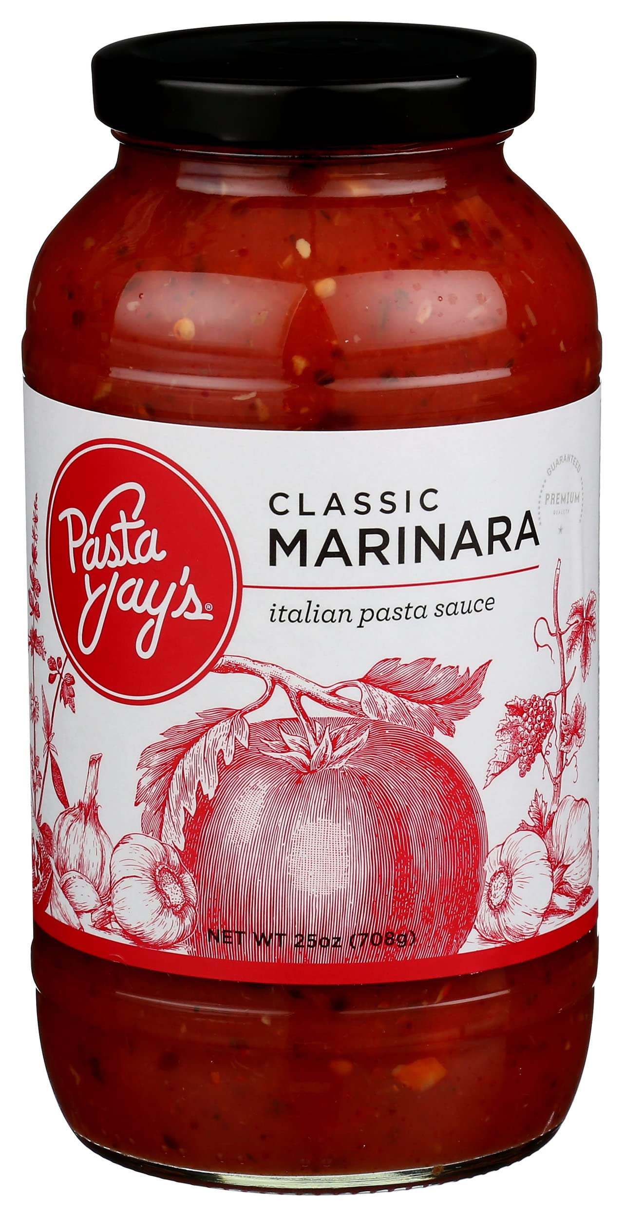 Pasta Jay'S - Pasta Sauce Classic Marinara - Case Of 6 - 25 Oz (6X25 Oz)