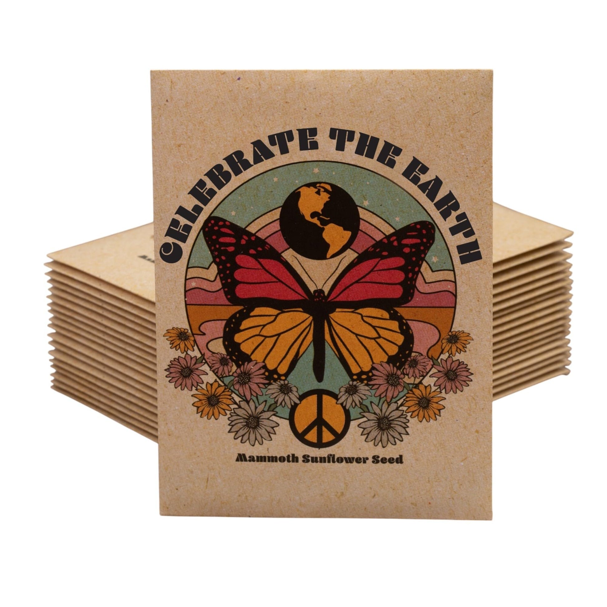 Bentley Earth Day 2025 Butterfly - Mammoth Sunflower Flower Mix Seed All Favor (25 Packets)