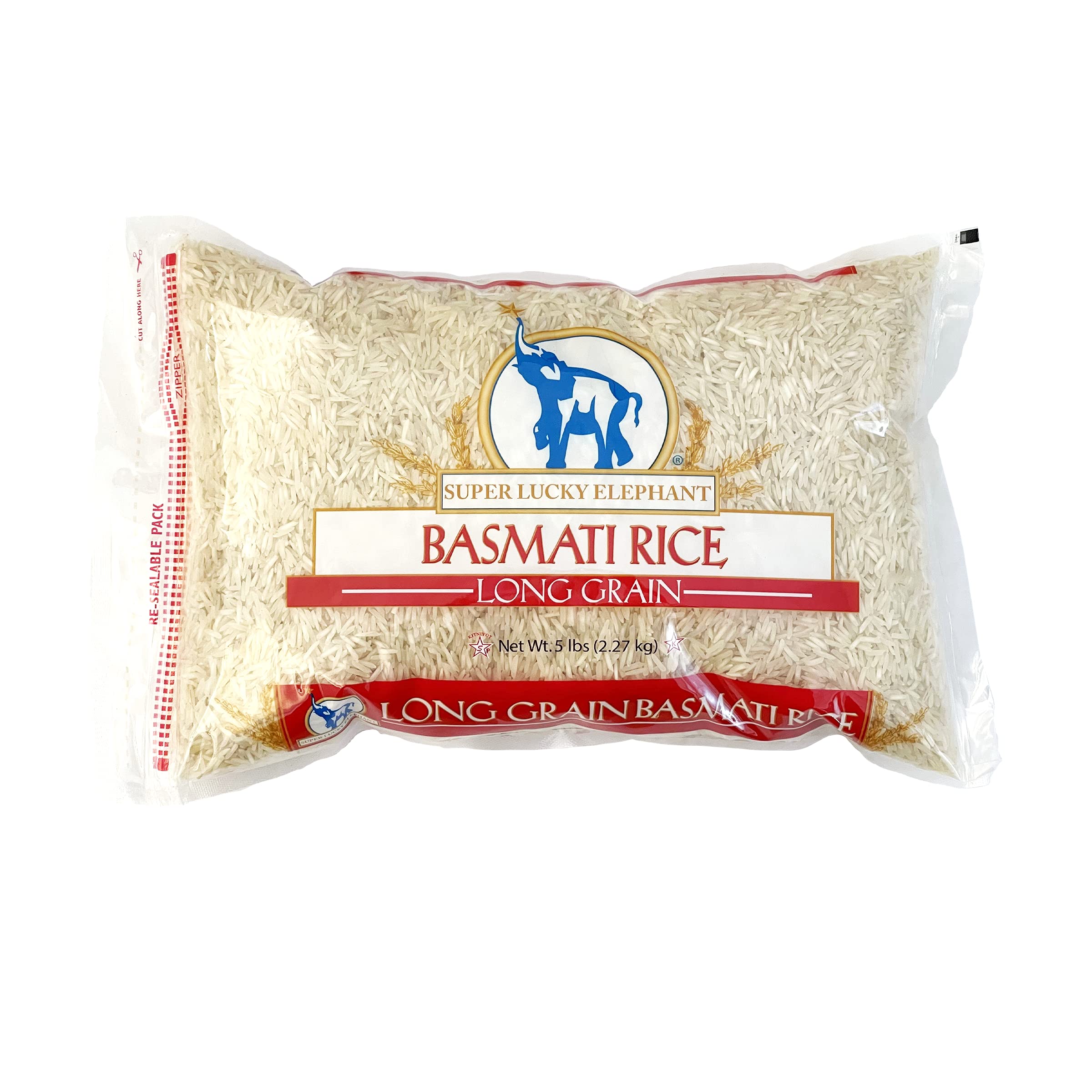 Super Lucky Elephant Basmati Rice, 5 LB (Pack of 8) – Groceryeshop