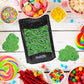 Fruidles Licorice Laces, Sour Green Apple, Soft Chewy Candy Straws, Half-Pound