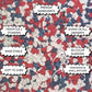 Confect Heart Dessert Sprinkles – Edible Baking Sprinkles for Cake Decorating, Vegan & Gluten-Free – 4.2 Oz, Red, White & Navy Blue