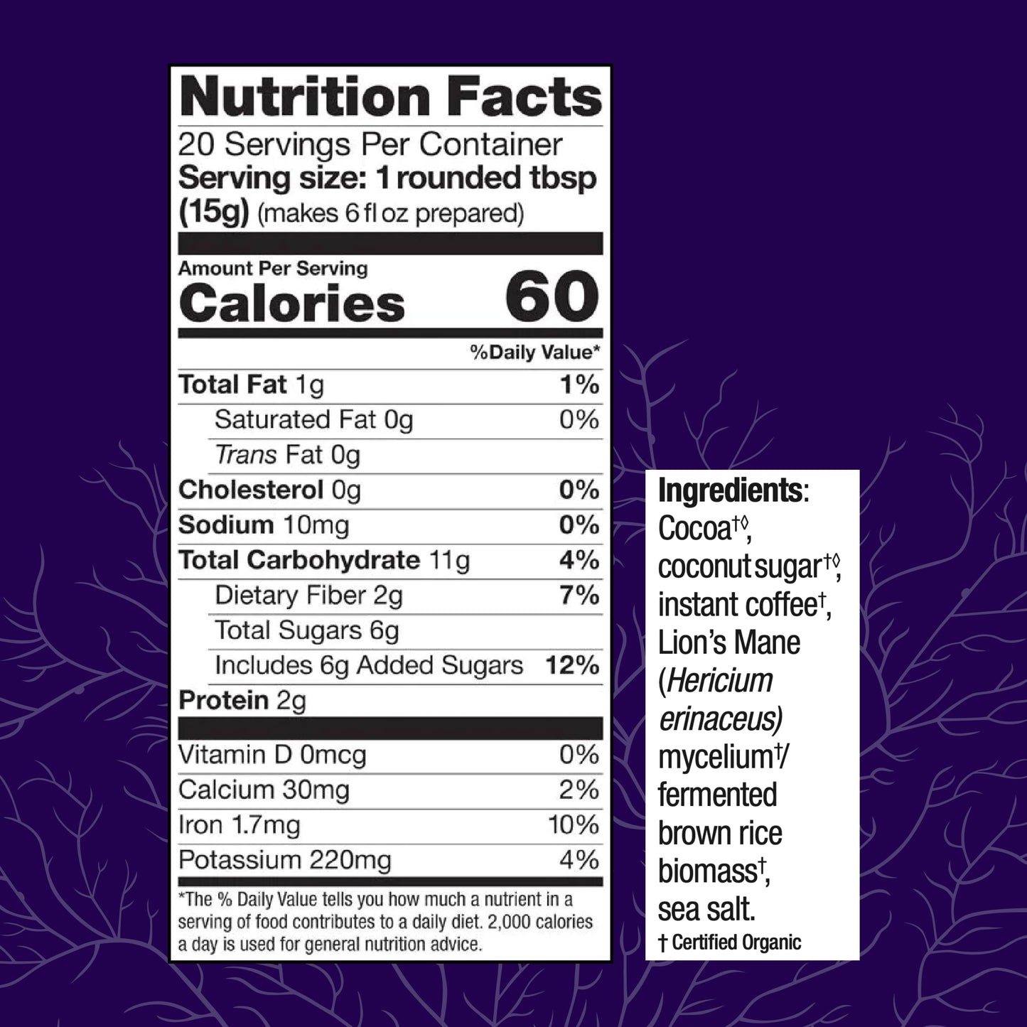 Host Defense Mycobrew Mocha - Mocha Drink Mix - Mocha Powder Includes Lion'S Mane Mushroom - Drink Mix With Fair Trade Certified