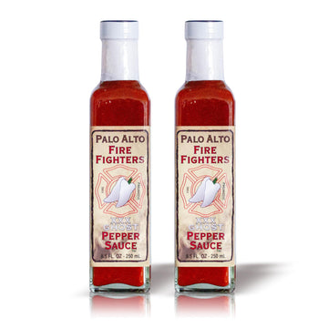 PALO ALTO FIRE FIGHTERS Ghost Pepper Sauce - Salt Free Hot Sauce, 8.5oz Pack of 2