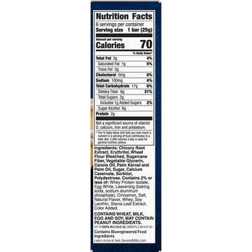 Fiber One 90 Calorie Soft-Baked Bar, Cinnamon Coffee Cake, 6 Fiber Bars, 5.34 Oz