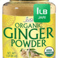 Jiva Organics Organic Ginger Root Powder, 1 LB Bulk - Non-GMO - for Cooking, Baking, Tea & More
