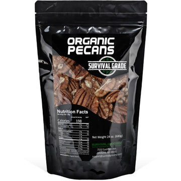 Survival Grocery - Organic Pecans (24 oz./1 Bag)
