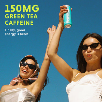 GORGIE Tropical Variety Sugar-Free Energy Drink, Sparkling, 150mg Caffeine, Vegan, Pack of 12