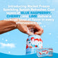Splash Refresher Sparkling Water, Rocket Freeze - 8-Pack, 12 Fl Oz Cans - Flavored Carbonated Seltzer Water with Electrolytes, Z