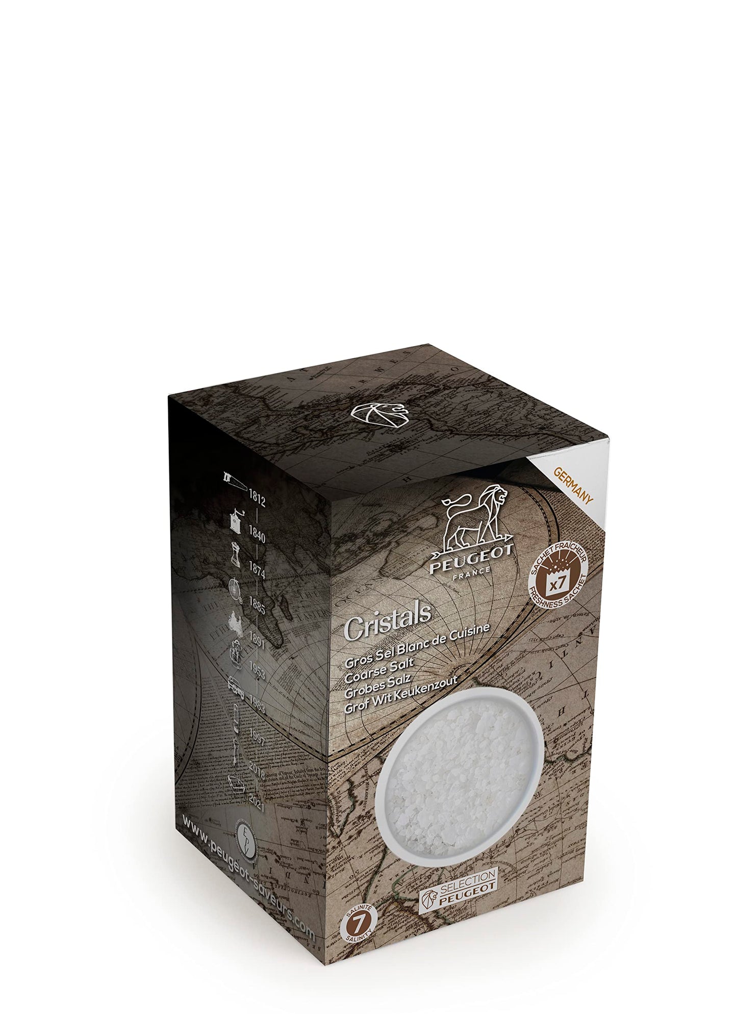 7 x 50g Sachets of German White Rock Salt for Cooking