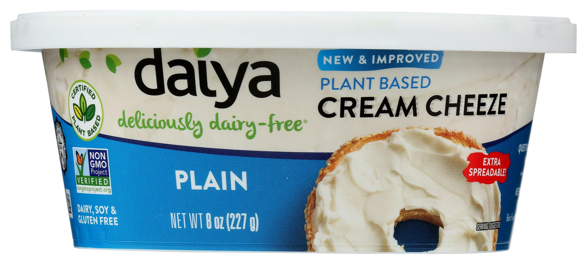 Daiya, Plain Cream Cheese Style Spread, 8 oz