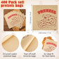 Colarr Soft Pretzel Bags, Grease Resistant Paper Sandwich Wrappers, 6.69 x 7.09 Inch, Brown, 400 Pcs, Patterned Style