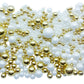 Se Si&Moos White And Gold Pearl Sprinkles For Decorating Edible Cake Cookie Pearls Cupcake Decorations Gold And White Sprinkles