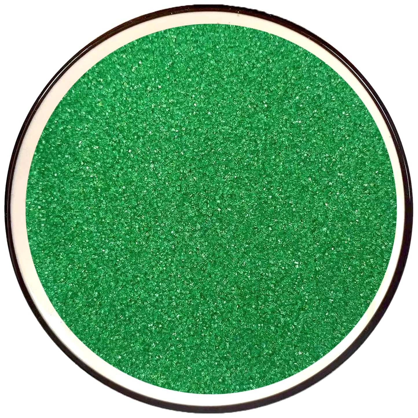 Philaeec Green Sanding Sugar Edible Sparkling Crystals For Baking Cake Decoration Cookie Ice Cream Cupcake Toppers Wedding Party