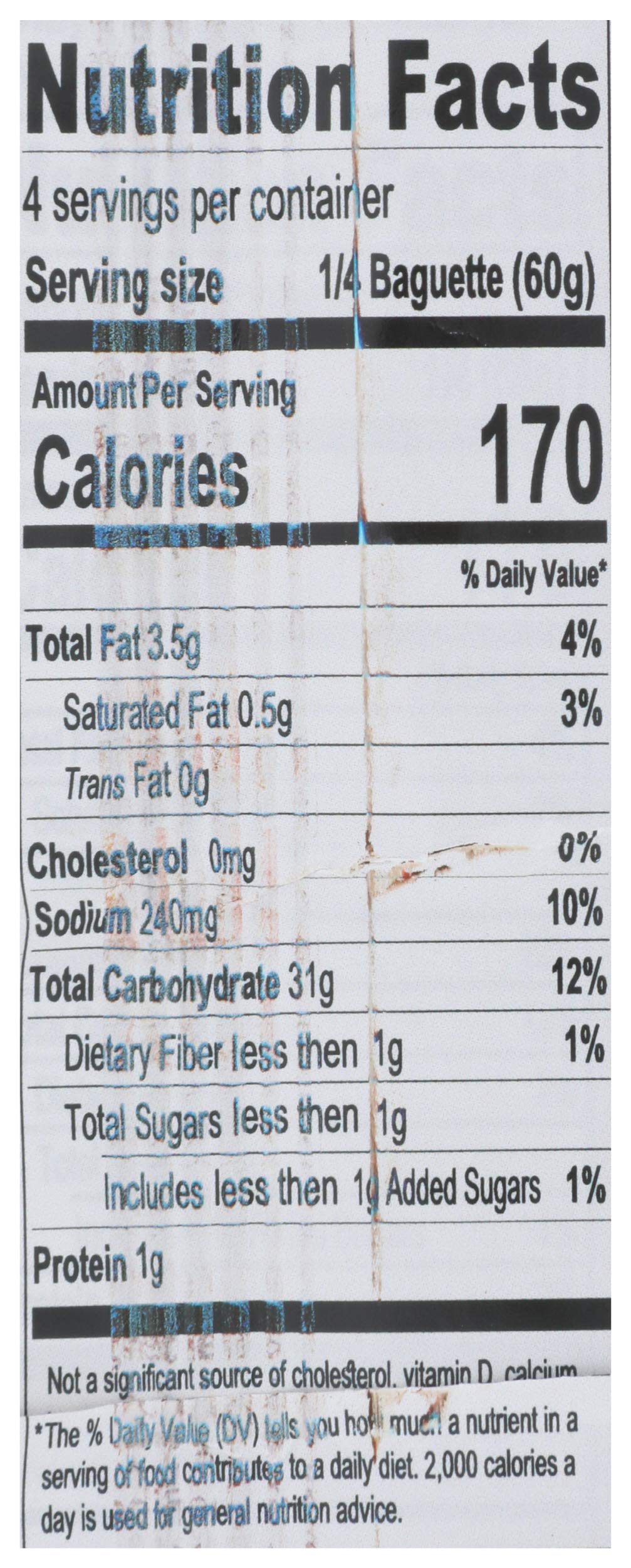 GREENLITE Take Bake Classic Baguette, 8.5 OZ