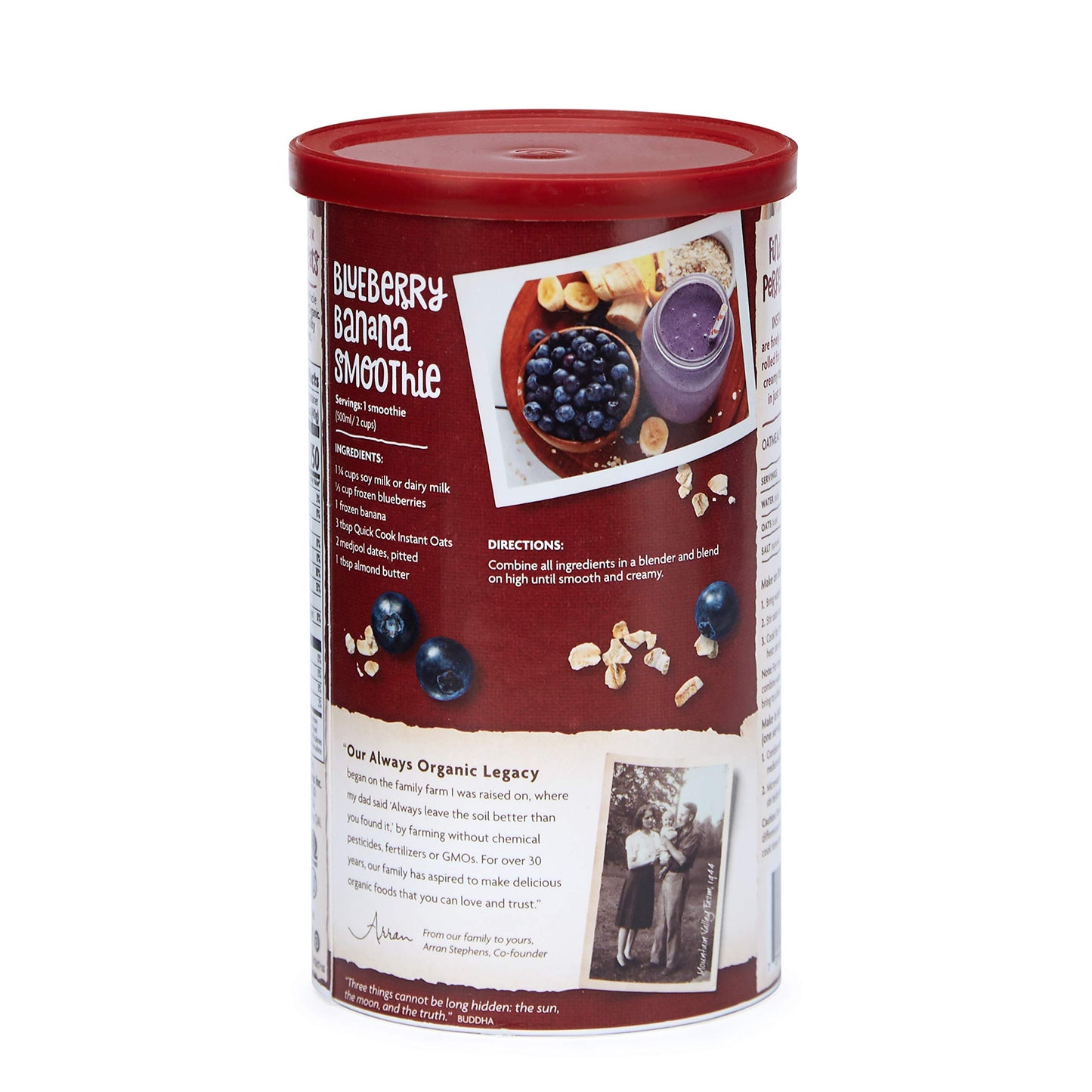 Nature'S Path Organic Ready In 1 Minute Instant Oats, 18 Ounce Canister (Pack Of 6), Non-Gmo, 40G Whole Grains, 5G Plant Based Protein, Great For Overnight Oats