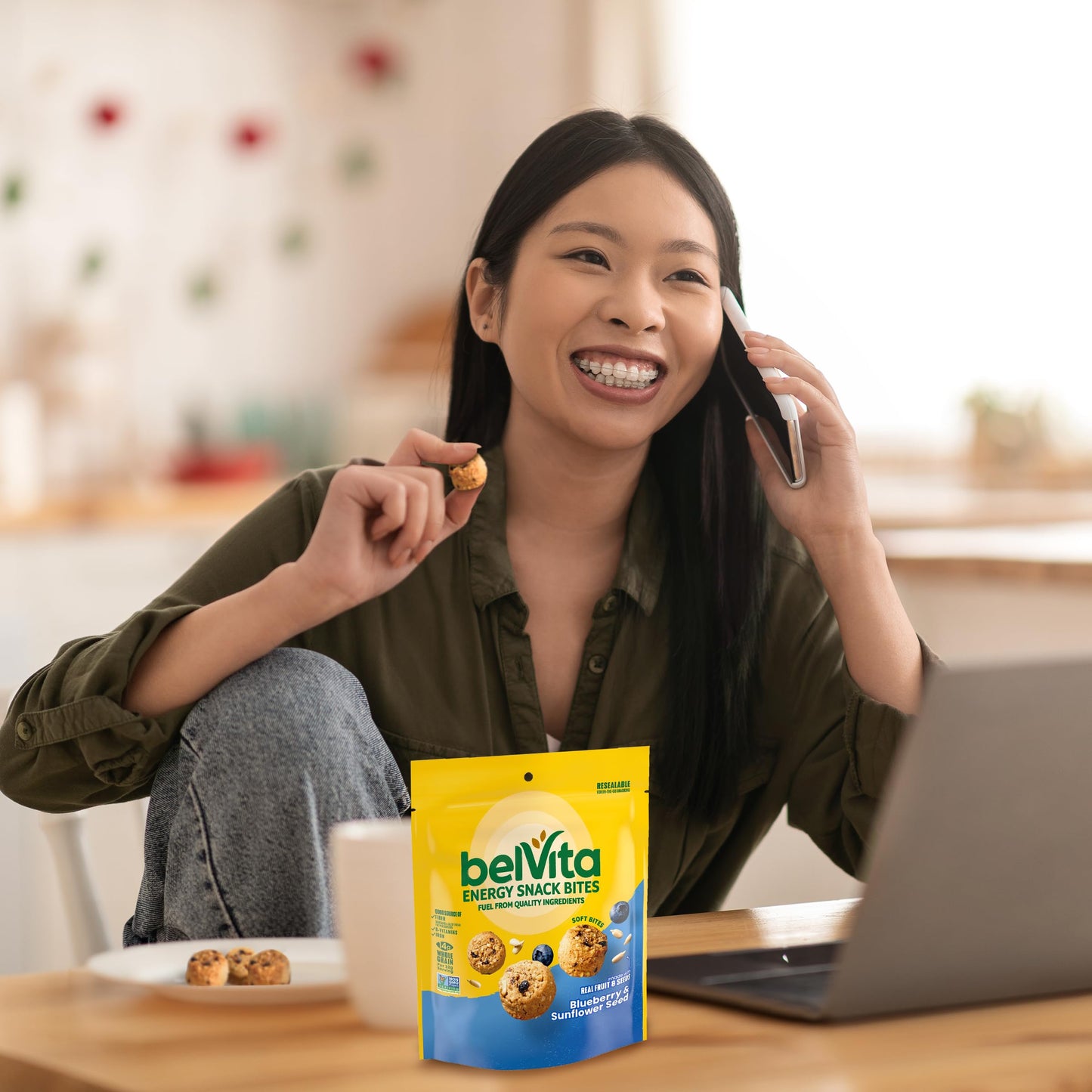 belVita Energy Snack Bites, Blueberry and Sunflower Seed, 5 oz