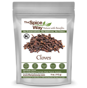 The Spice Way Cloves - Whole (4 Oz)| Clove Spice, For Many Savory Dishes And Even Tea