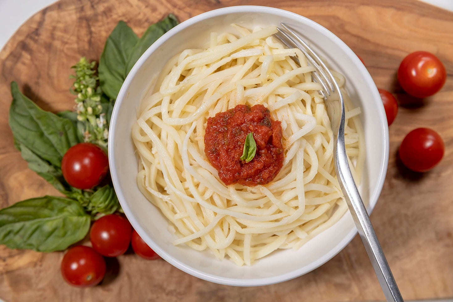 Kitchen & Love Hearts Of Palm Linguine, Low Carb, Low Calories, Plant Based, Non Gmo, Gluten Free Pasta Alternative, Vegan, Easy