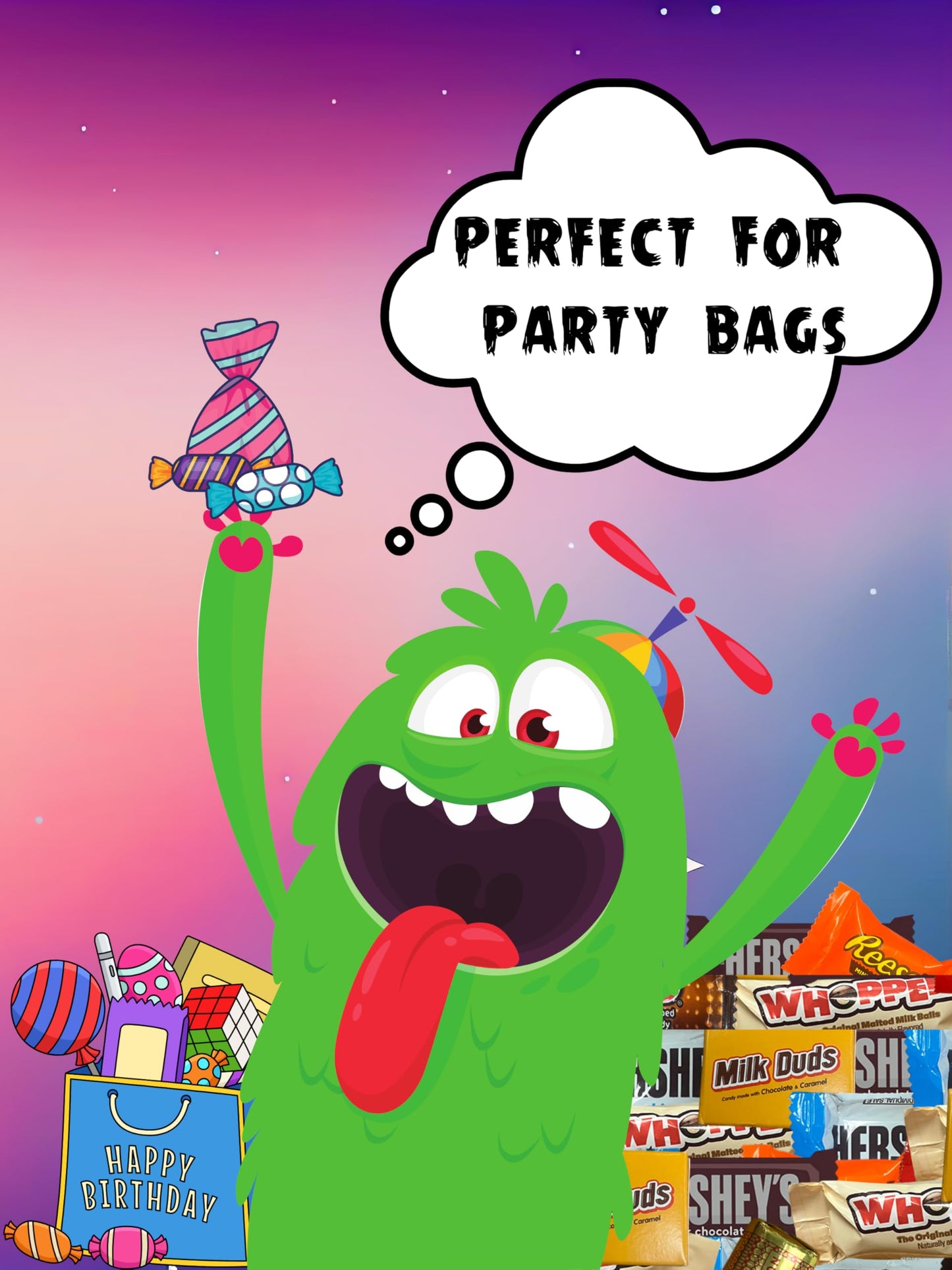 Chocolate Party Favor Candy Mix - 2 lb Pinata Stuffers Candy Bulk - Goodie Bag Stuffers for Kids Party Favors - Chocolate Candy Variety Pack Bulk - Bulk Candy Individually Wrapped Candies