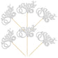 24Pcs Happy Sweet 16 Cupcake Toppers Glitter Sixteen 16Th Birthday Cupcake Picks Cheers To 16 Years Old Cupcake Decorations For