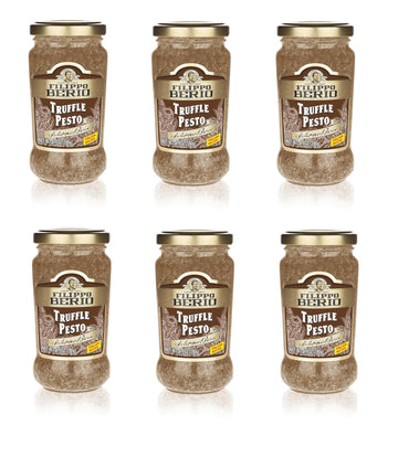 Filippo Berio Pesto, Truffle, 6.7 Ounce Glass Jar, Pack of 6
