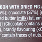 Rabitos Royale Dark Chocolate Covered Fig Bonbons Gift Box - 15 Pieces, 9.35oz (265g), Dark Brown
