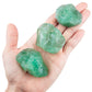 Uu Unihom 1 Lb Bulk Rough Raw Green Fluorite Crystal For Tumbling, Cabbing, Polishing, Decoration, Wrapping,Large 1'' Natural Ra