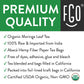 FGO Organic Moringa Tea Bags | Eco-Conscious Kraft Bag | 100 Count | Raw from India