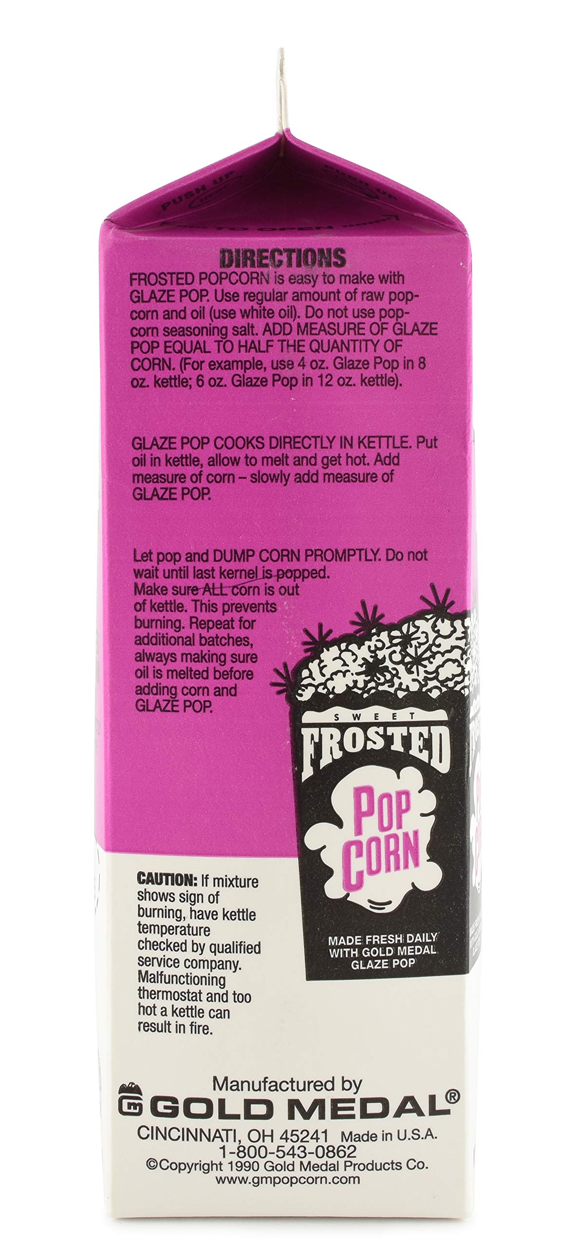 Gold Medal G  Glaze Pop Frosted Popcorn Mix, 28 oz, Pack of 12, G  Flavor