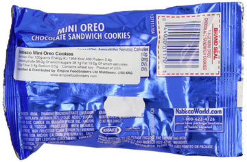 Oreo Miniature Cookies, 1.5-Ounce Units (Pack of 60)