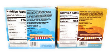 Pb&J Crispy Peanut Butter Filled Wafer Sticks With Raspberry Fruit Dip Snack Duo & Pb&C Crispy Cocoa Creme Filled Wafer Sticks W