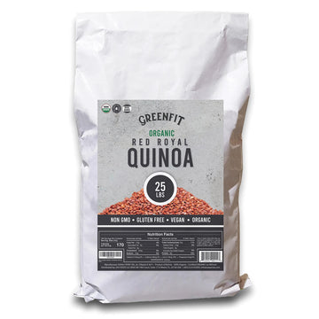 Greenfit Royal Organic Red Quinoa | Non-GMO, Gluten-Free, Vegan, and Organic | Complete Protein, High Fiber, Low-Calorie Red Qui