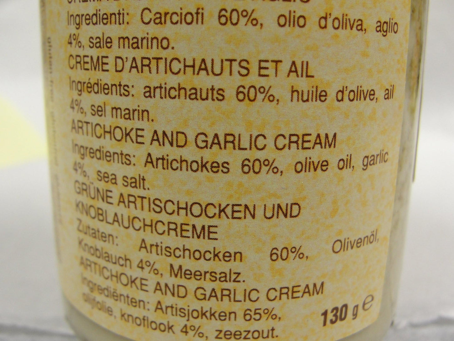 La Favorita Artichoke And Garlic Cream Spread, 4.59 Oz. Jar