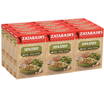 Zatarains Long Grain and Wild Rice, 7 oz Pack of 12, Model 9840