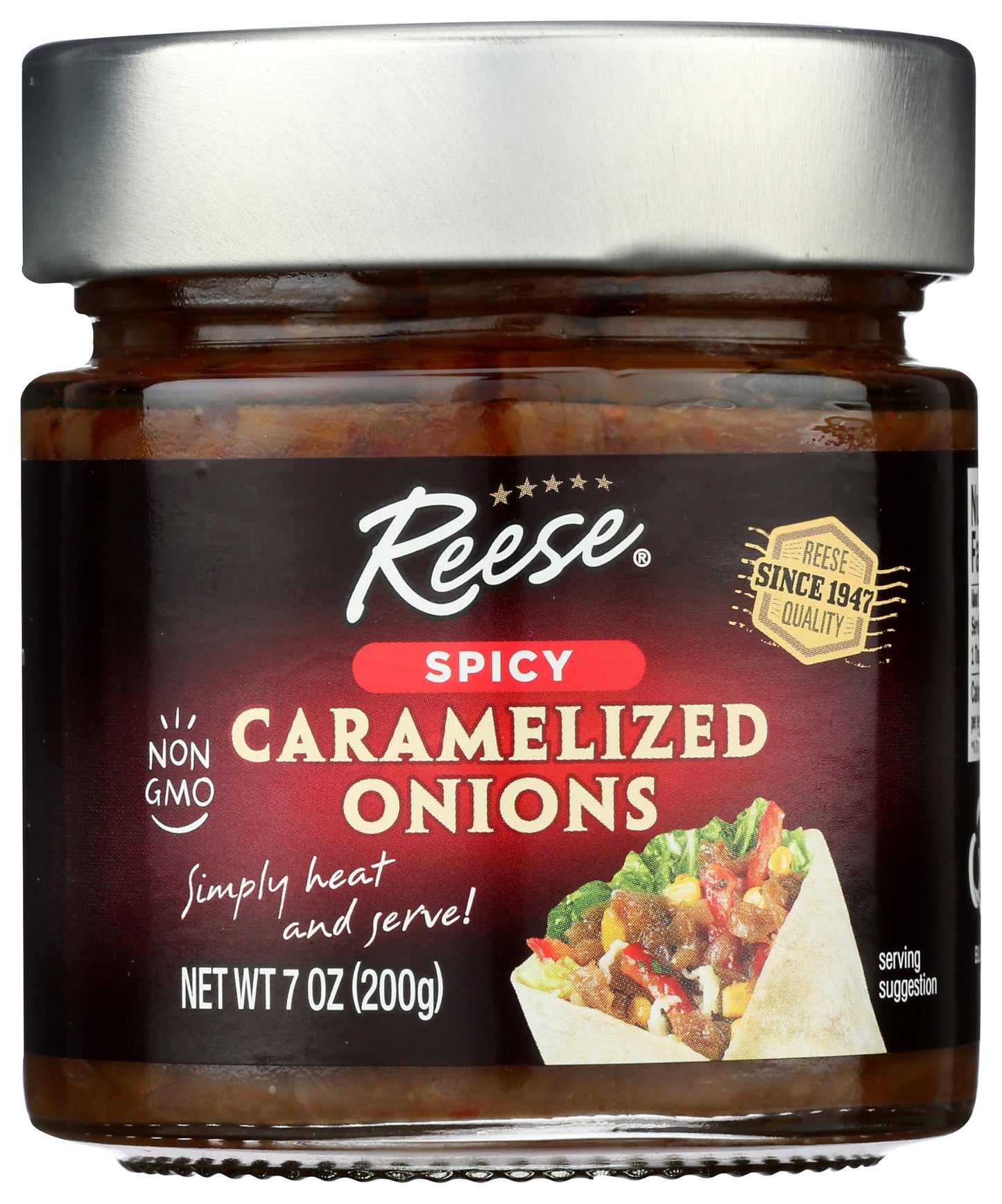Reese Spicy Caramelized Onions - 7 Ounces (Pack of 1)