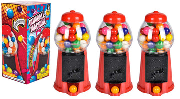 Zugar Land 6.5'' Bubble Gum Gumball Machine (3 Pack)