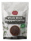 Spicy World Black Peppercorns Whole - Non-GMO, Steam Sterilized, 1 Pound