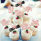 Ttdq 40Pcs Rose Gold Graduation Cupcake Toppers 2024 Graduation Decorations Class Of 2024 Cupcake Toppers 2024 Congrats Grad Cap