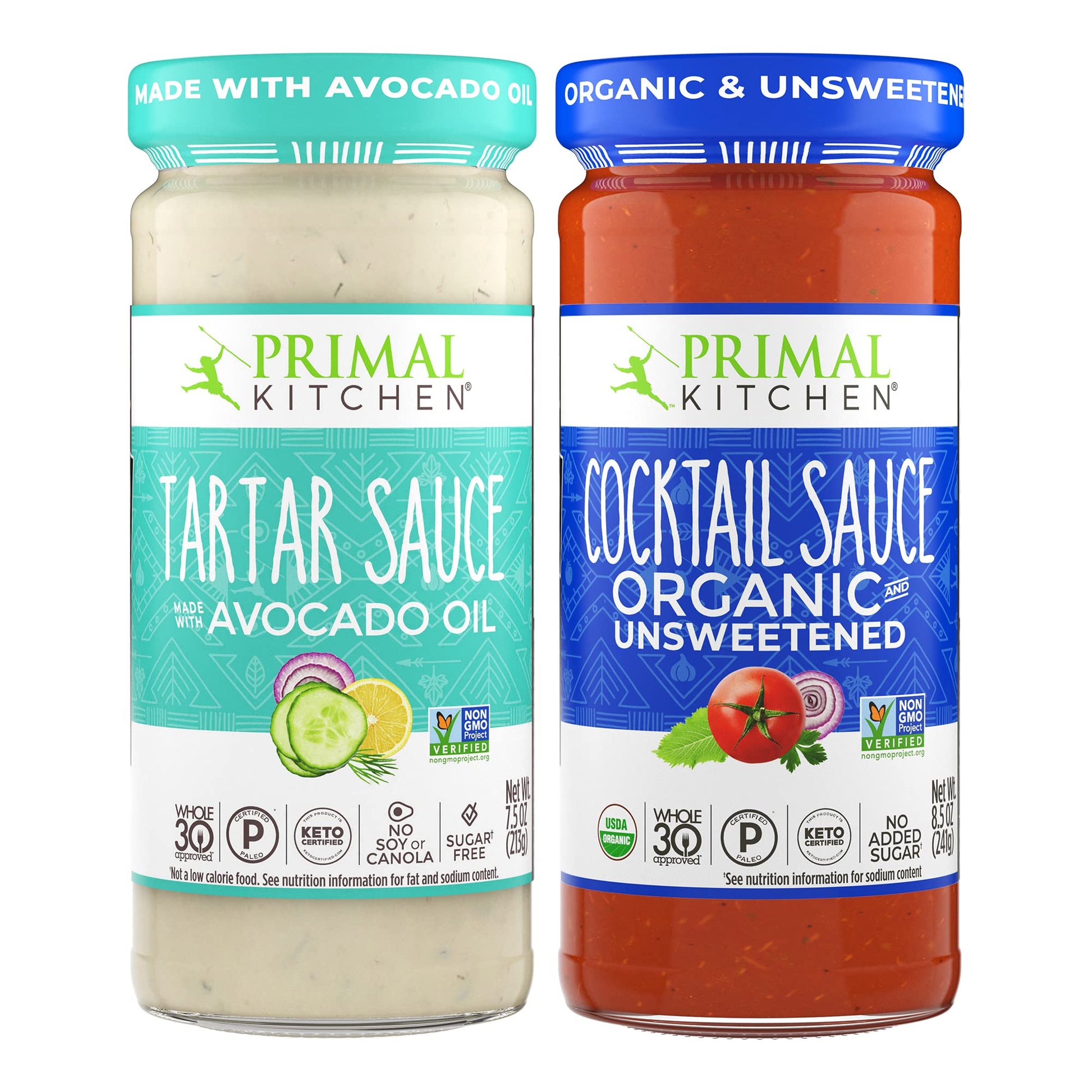 Primal Kitchen Entertaining 2-Pack  Made With Real Ingredients  Includes Tartar Sauce And Organic Mixed Flavor Sauce