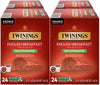 Twinings Decaf English Breakfast Tea K-Cup Pods, Naturally Decaffeinated, 24 Count (Pack of 4), Model PRTAZ11A