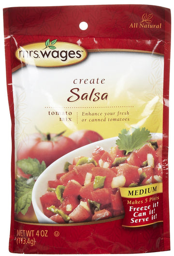 Mrs. Wages Medium Salsa Mix, 4.0 Oz. (Pack Of 1)