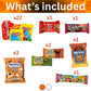 Halloween Assorted Pumpkin Bucket (44 Count) Filled with Candies  Snacks  Cookies and more   for Family  Friends  Kids  Boys and Girls