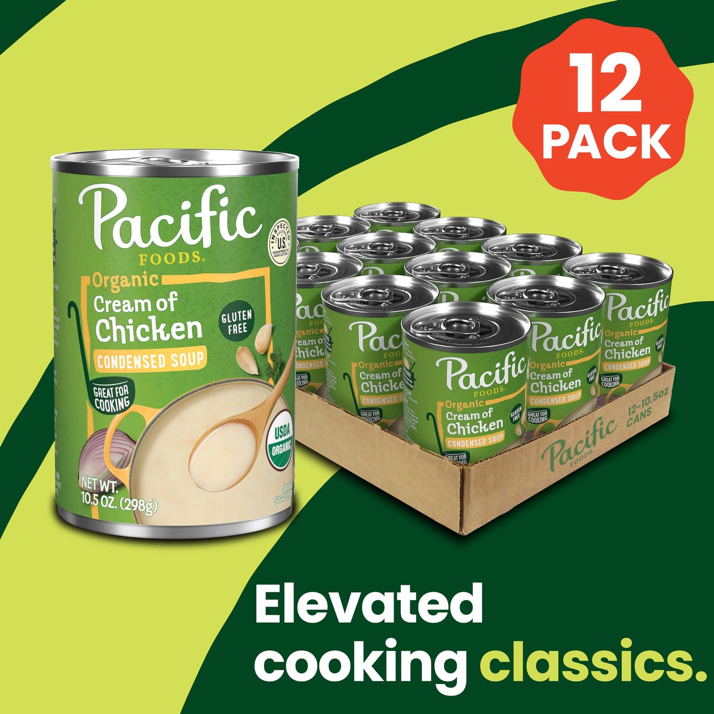 Pacific Foods Organic Cream Of Chicken Condensed Soup, 10.5Oz (Pack Of 12)