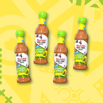 Nandos Peri Peri Sauce Extra Mild 4 Pack - Sauces, Seasoning or Marinade for Wings, Fish, Meat, Rice or Veg - No Artificial Colo