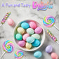 Spring Easter Candy - 24 Lollipops Individually Wrapped - 18G Swirl And 12G Twisty Lollipops - Easter Basket Candy - Egg Hunts -