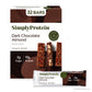 Simply Protein - Dark Chocolate Almond Crispy Bars - Plant Based Protein Bars - Low Carb  Low Sugar  High Fiber - 13g Protein  2g Sugar  7g Fiber - Vegan  Gluten Free  Non GMO  Kosher - 32 Bars