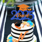 1 Pcs Class Of 2025 Cake Topper Glitter Graduation Cap Cake Pick 2025 Congrats Grad Cake Decoration For 2025 Graduation Theme Pa