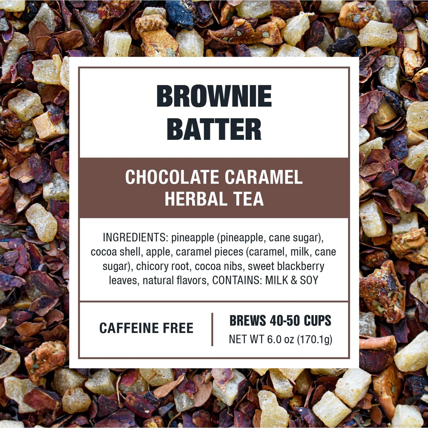 Tiesta Tea - Brownie Batter - Chocolate Caramel Herbal Tea - Loose Leaf Tea Blend - Non-Caffeinated Herbal Tea - Make Hot Or Ice