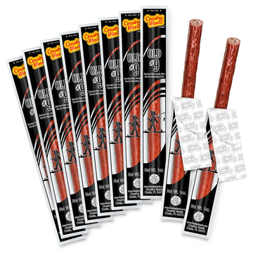 Country Meats, Meat Sticks, Usda Certified, 0 Trans Fat, Low Carb, High Protein, Keto Snack, Keto Friendly (10 Meat Sticks, Old