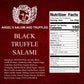ANGELS SALUMI Black Truffle Salami - Gourmet Charcuterie, 6.5oz (Pack of 3), Humanely Raised Pork,    &  -Free